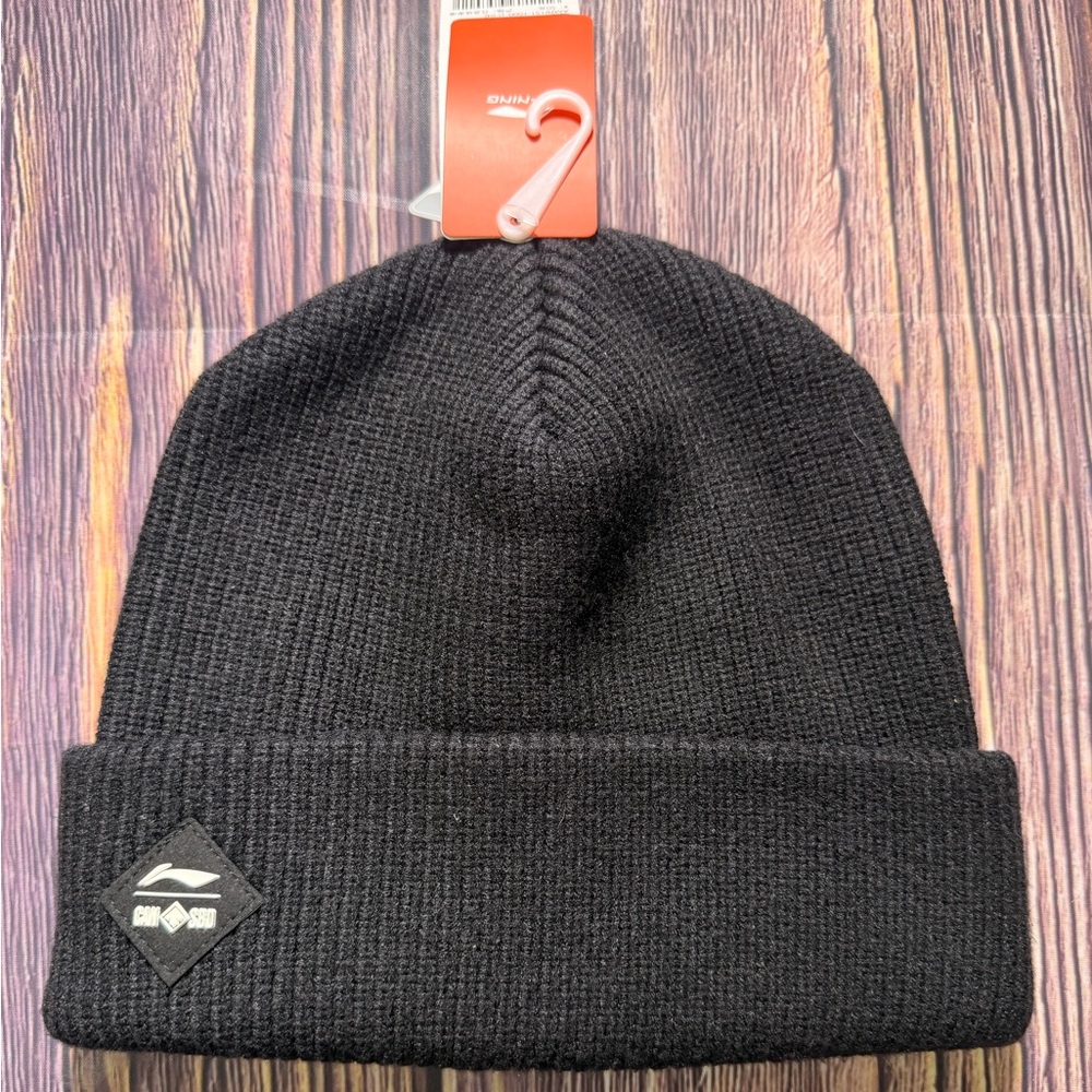 CAN SBD LI-LING Heavyweight Canada Snowboarding Beanie New With Tags Black